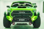 Camioneta Toyota Stout Concept 2027 diseño exterior interior premium y sistema de audio